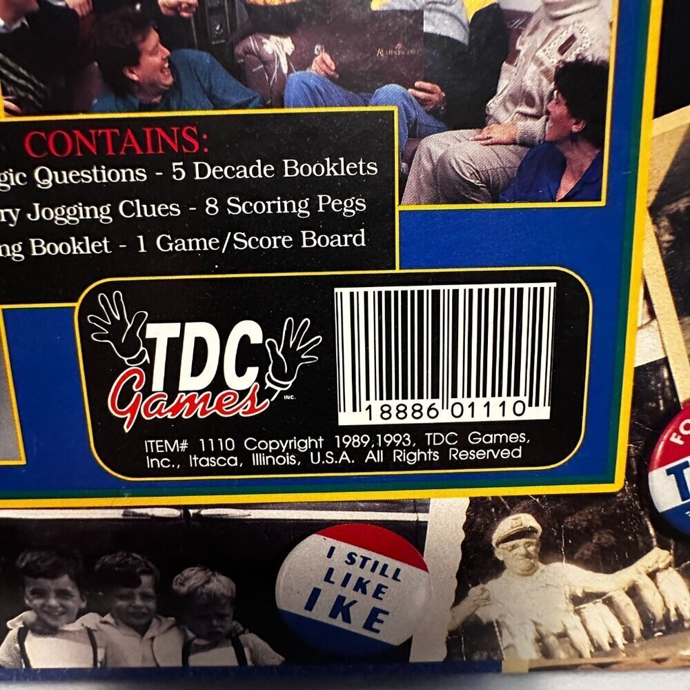 REMINISCING - THE GAME FOR PEOPLE OVER THIRTY, NOSTALGIA 1939-1989 - Picture 8 of 9